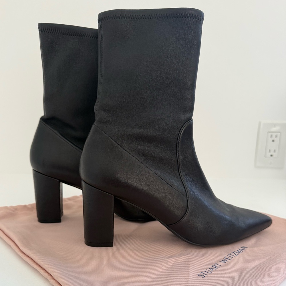 Stuart Weitzman Black Heeled Boots